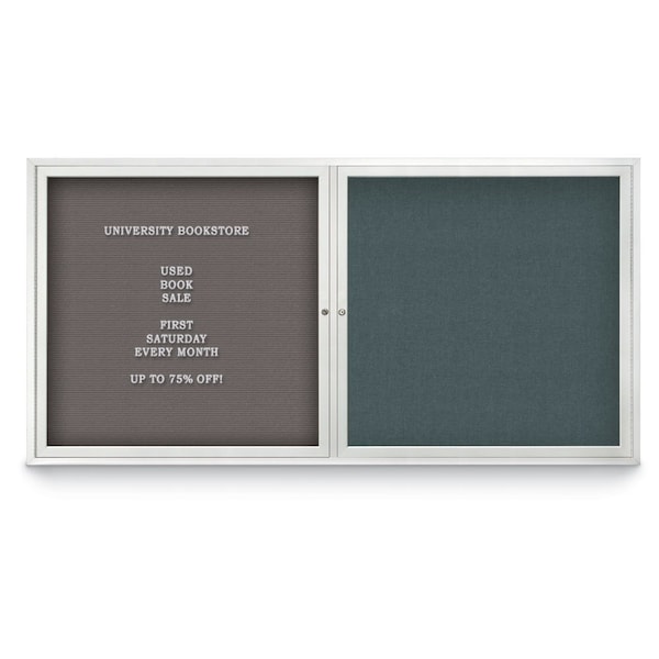 Corkboard, 24"x36", Rubber/Bronze